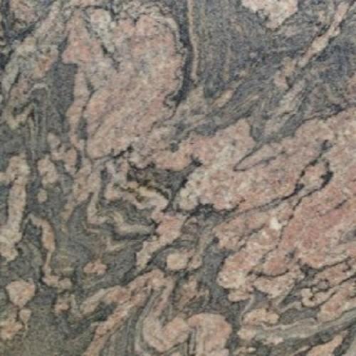 revestimento de pedra de granito rosa para lareira