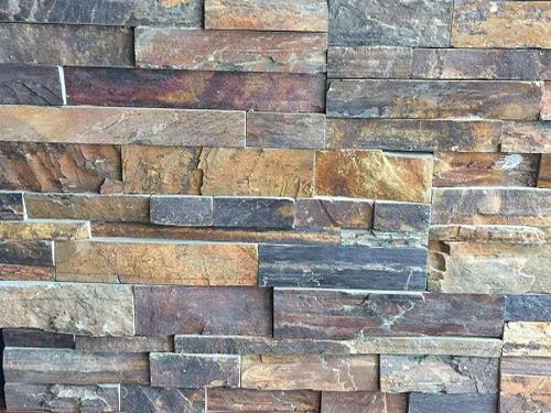 Cores variadas de ardósia