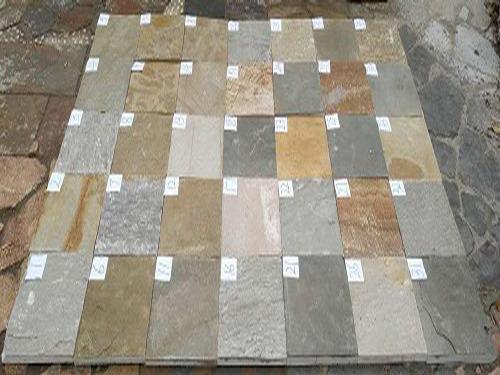 Cores variadas de ardósia