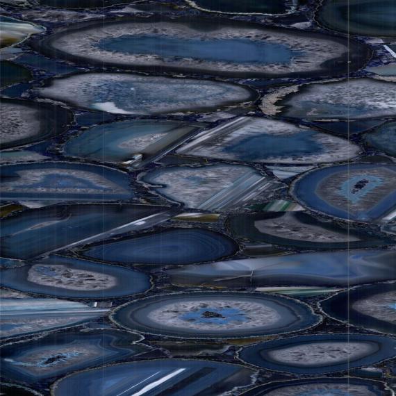 Placas exclusivas de ágata azul para interiores