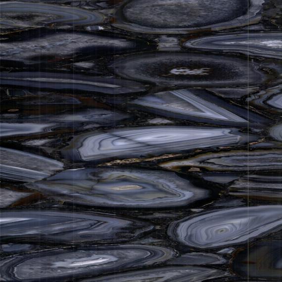 Aplicação de piso de pedra mármore azul de qualidade