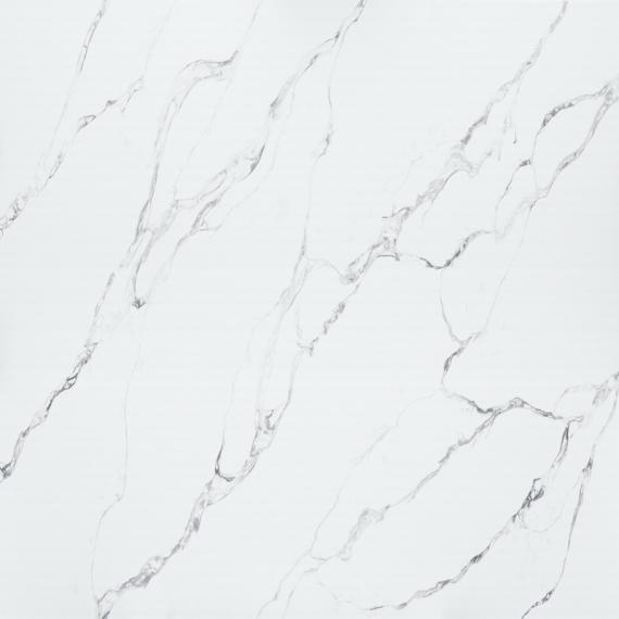 Placas de quartzo com padrão nervurado branco