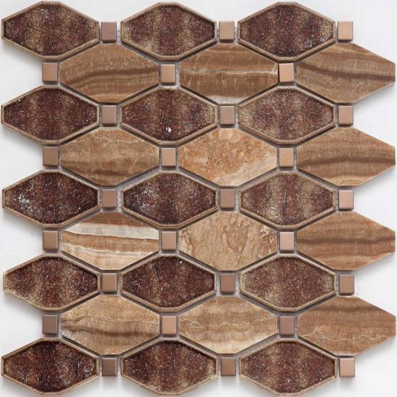 Material de construção em mosaico