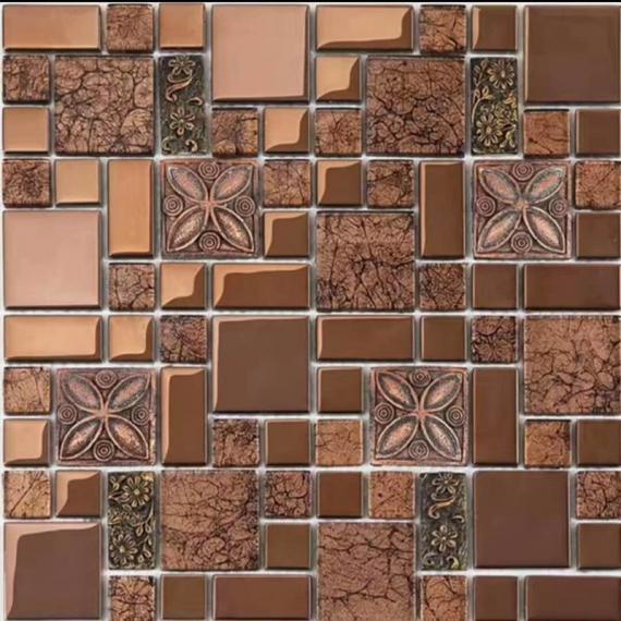 Material de construção em mosaico